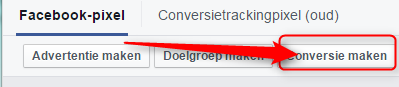 Facebook-pixel conversie maken