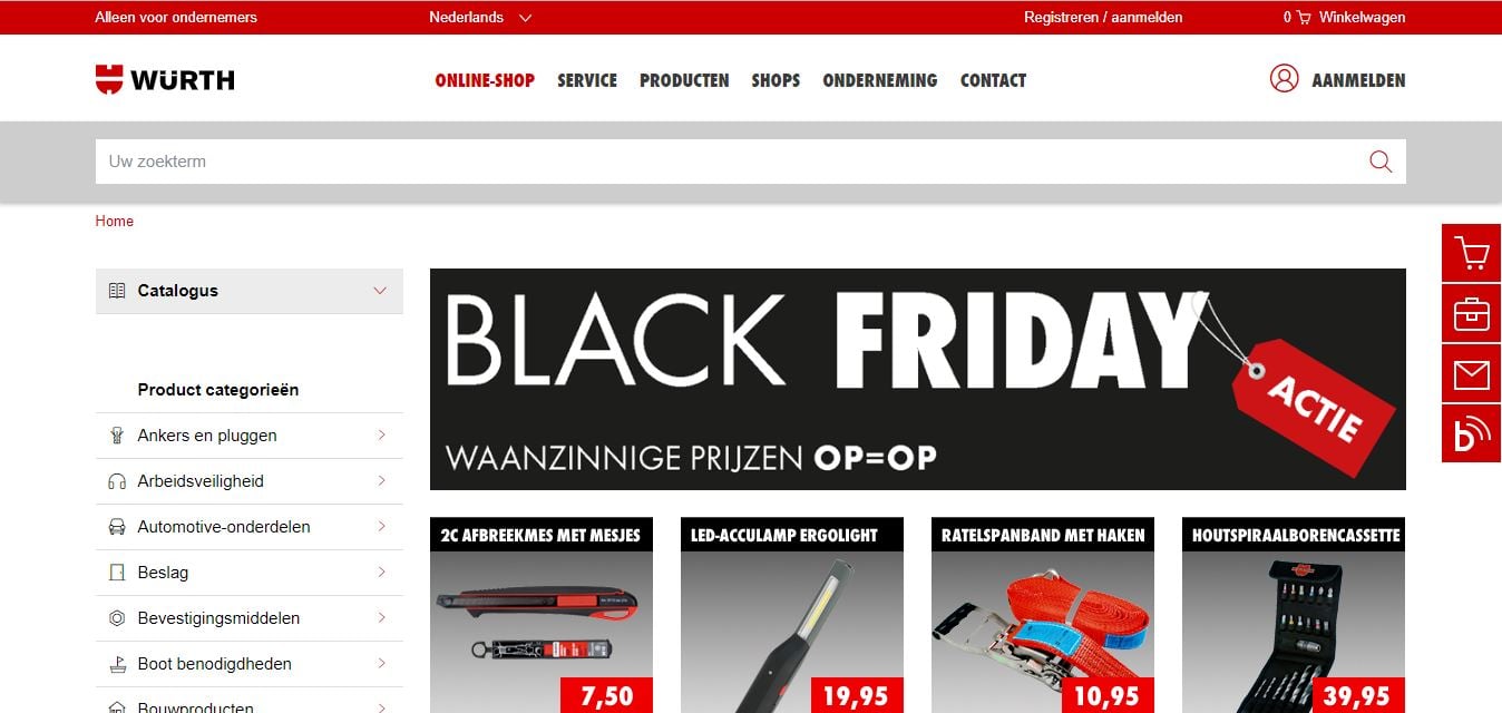 b2b webshops würth