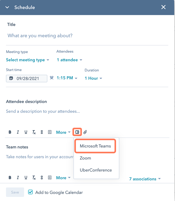 HubSpot Meetings 